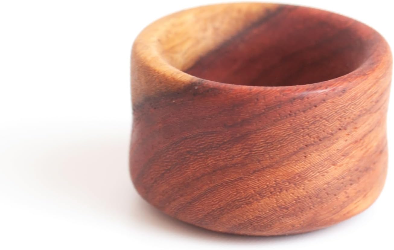 Vermil Archery Thumb Ring - Manchu Exotic Wood - Protective Gear for Thumb Draw in Traditional Archery