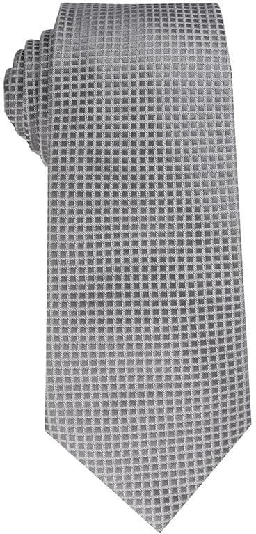 Silver Gray 2.9in Tie Men's Business Formal Shirt Suit Accessories Hand-tied