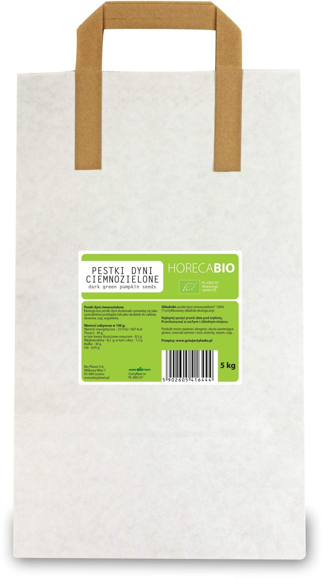 KÜRBISKERNE DUNKELGRÜN BIO 5 kg - HORECA