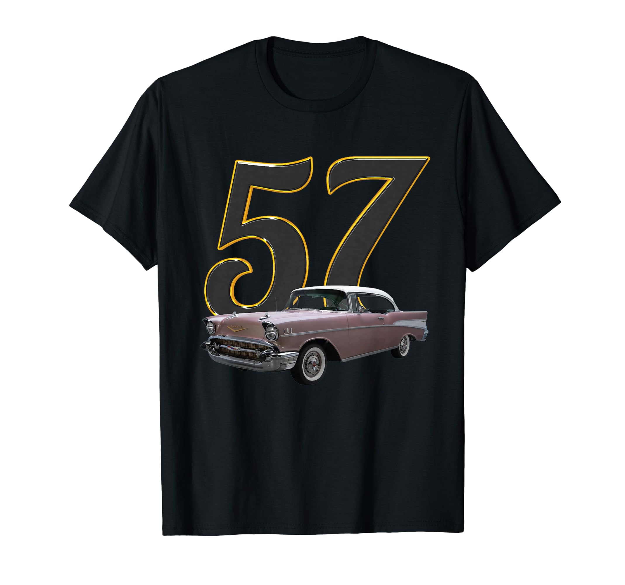 1957 57 chevys bel air Dusk Pearl Classic Vintage Muscle car T-Shirt
