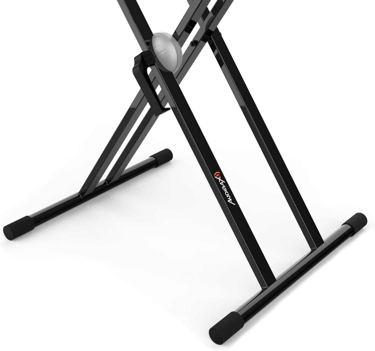 Close-up of the Easy Lock adjustment mechanism on Audibax Onyx 130 Keyboard Stand