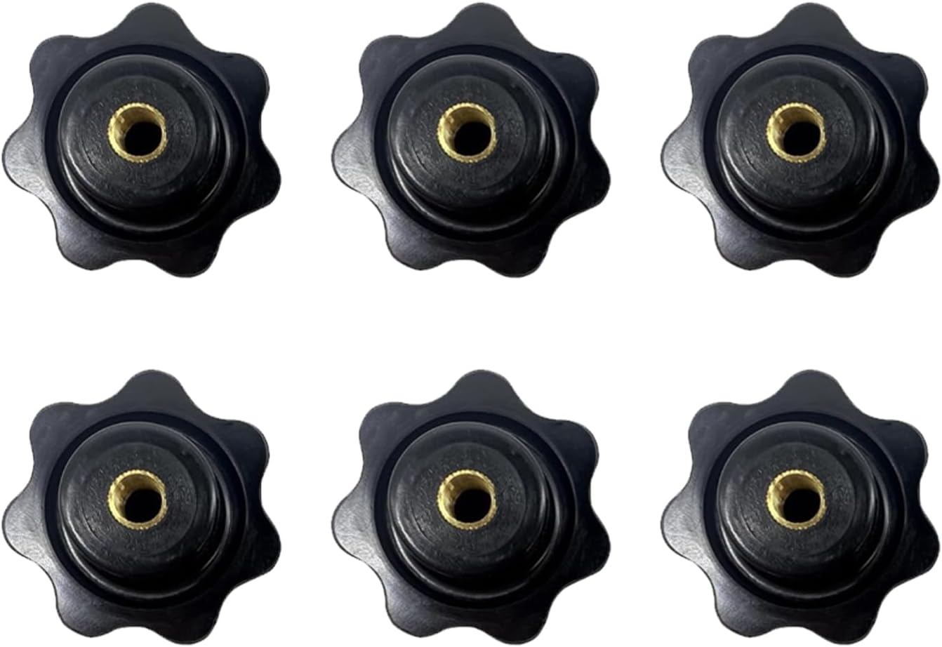 6PCS 6mm Female Threaded Knob Nuts for Collapsible Wagon Cart
