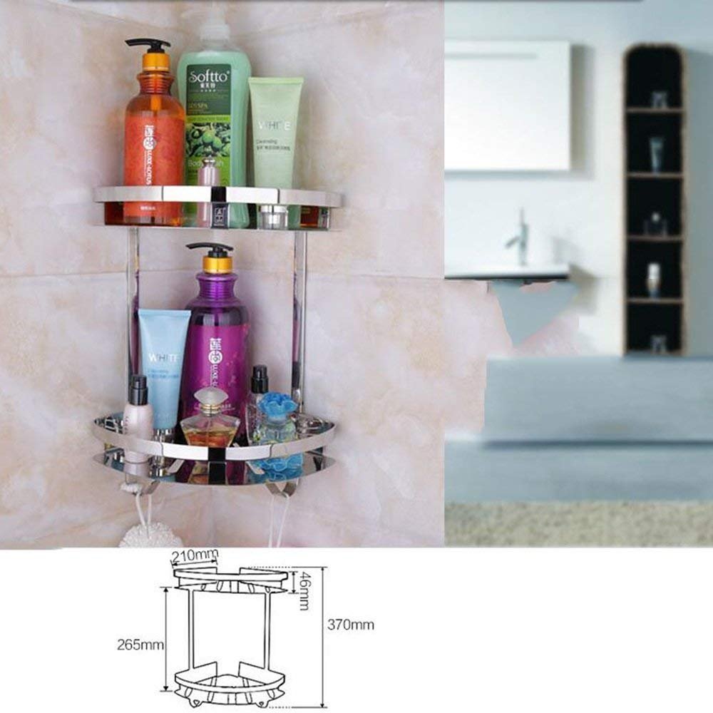 Toallero de baño GZ y estante de acero inoxidable 304 plegable para pared 6