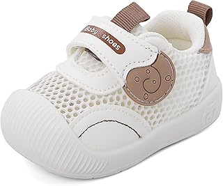 Zapatos Bebé Niño Niña Verano Primeros Pasos Zapatillas Malla Transpirable Ligero con Suela Suave Antideslizante