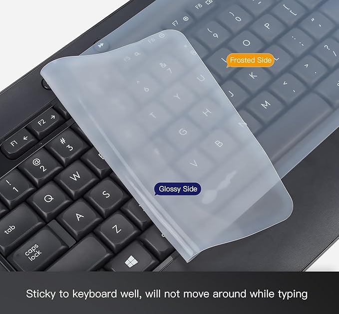 Funda de teclado universal de silicona transparente para PC de escritorio miniatura 2