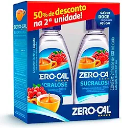 Zero-Cal - Adoçante Sucralose Líquido - Leve 2 e Pague Menos na 2ª Unidade - 100ml