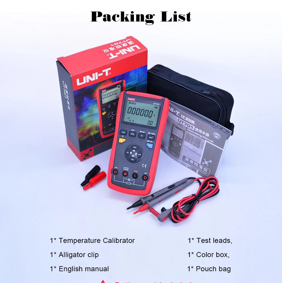 Calibrateur de processus multifunction UT701 précision thermocouple RTD - 7