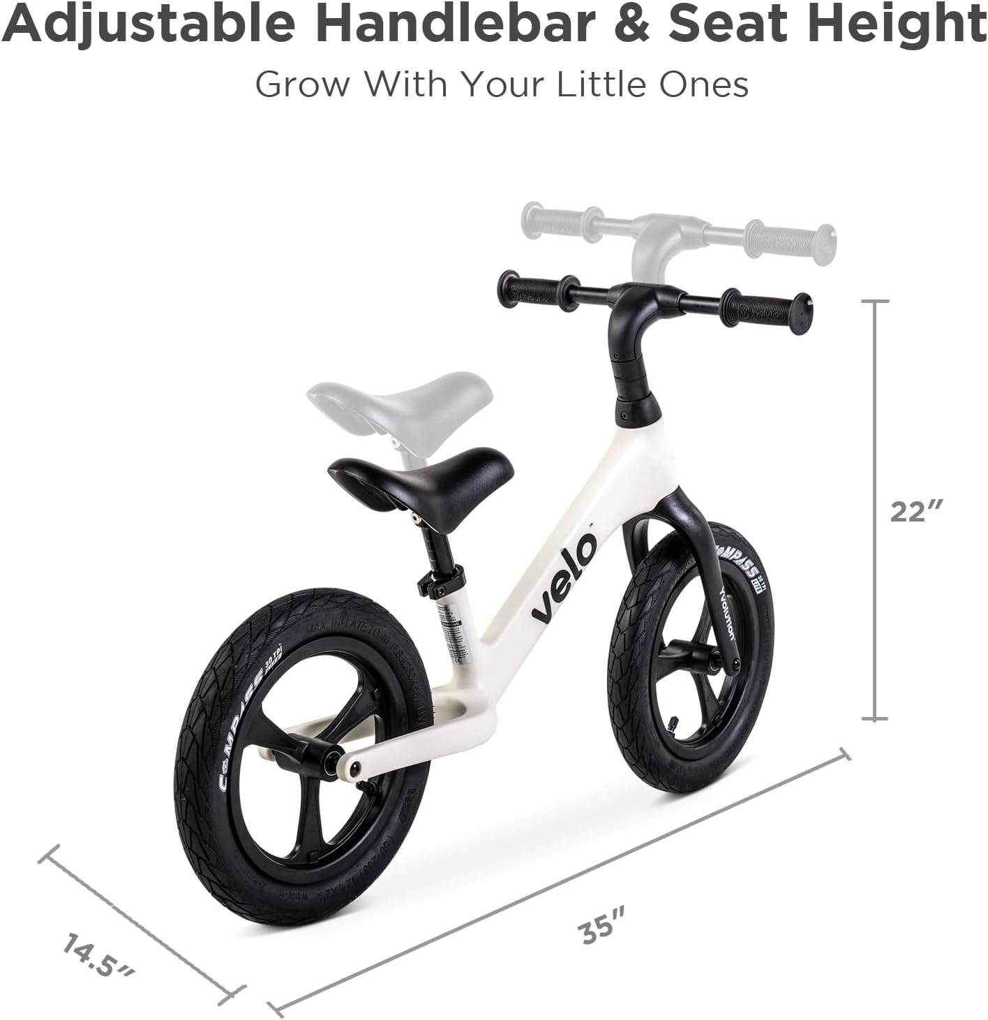 Yvolution Toddler Balance Bike Kids Outdoor Sports Toy, Y Velo Pro Toddler Bikes No Pedal Training Bicycle for Kids Age 3, 4, 5 Years Old with Adjustable Handlebar and Seat, 12" Wheel & Lightweight