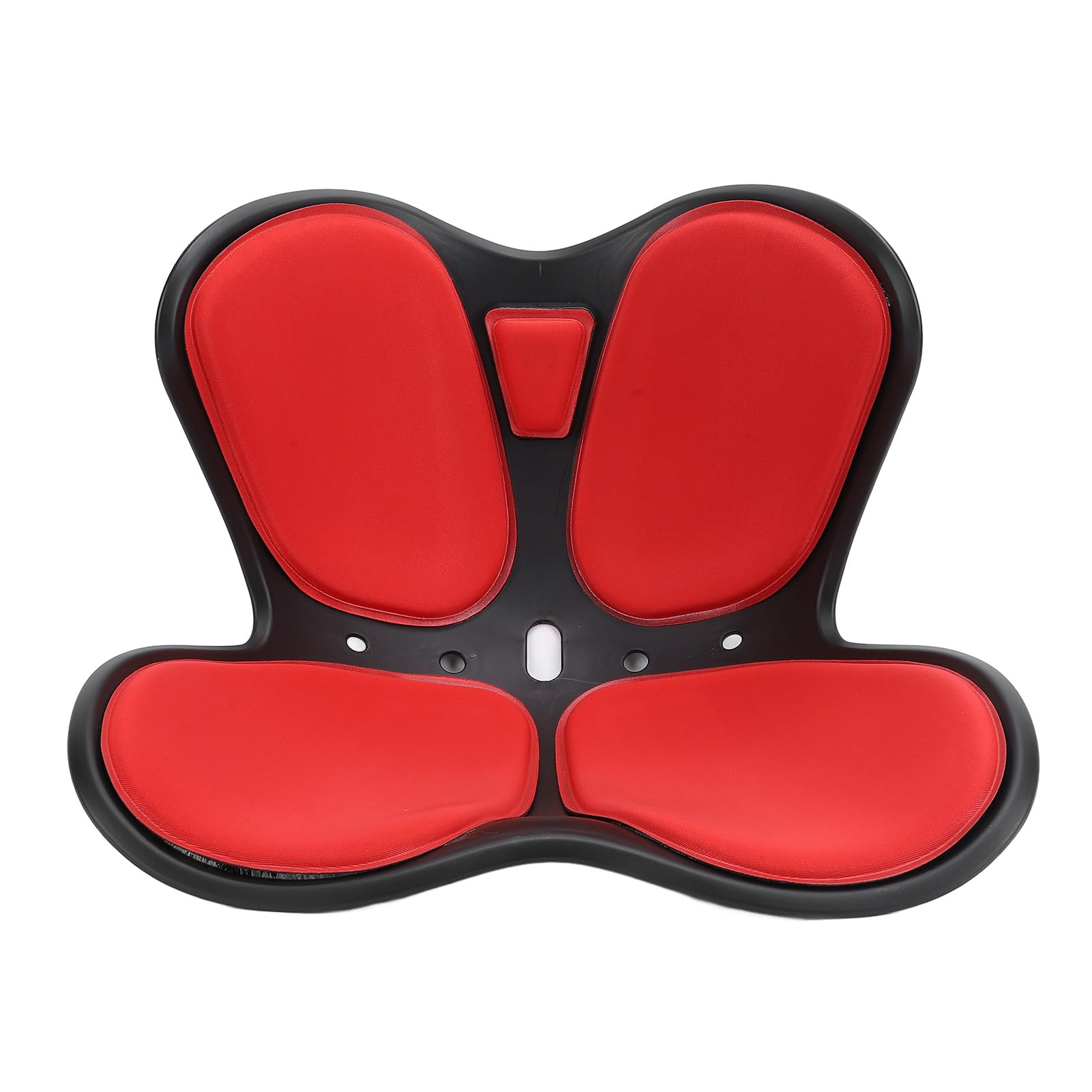 Marhynchus Cojín Ergonómico de Postura Lumbar, Cojín de Soporte para la Cintura para Sentarse Cómodamente en Casa, Oficina y Escuela (Rojo)