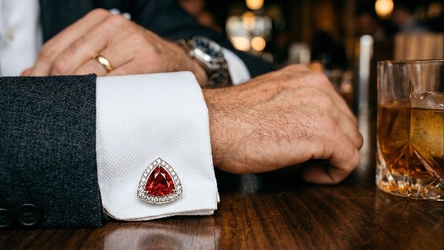 Gemelos Cuadrados con Cristal y Doble Diamante miniatura 7