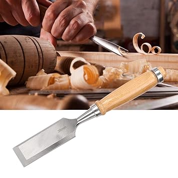 Flat Chisel Hardware Tools, Flat Chisel Wooden Handle Hardware Tools Industrial Accessory Cr-V 38mm for Woodworking Tool'