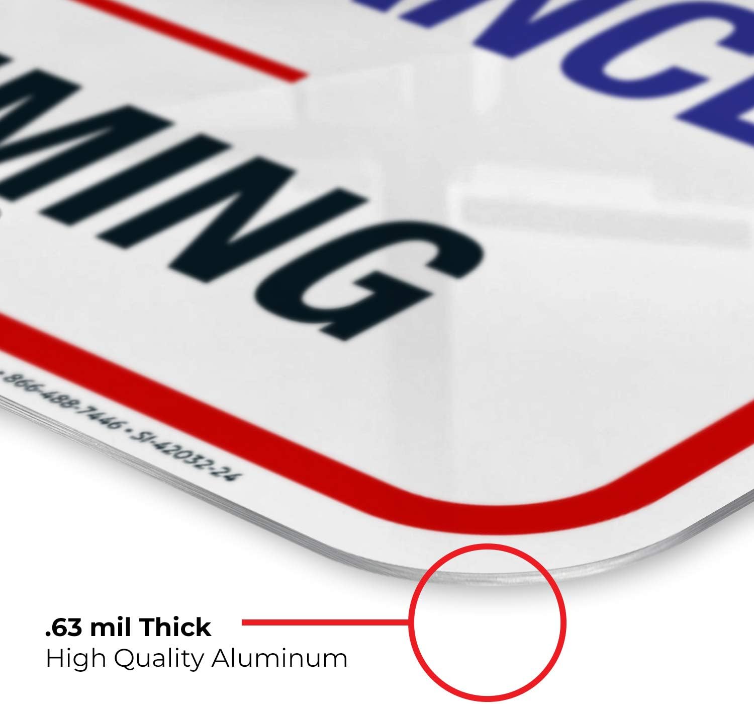 Pool Closed for Maintenance, No Swimming Sign, Pool Sign, 18x24 Inches, Rust Free .063 Aluminum, Fade Resistant, Easy Mounting, Indoor/Outdoor Use, Made in USA