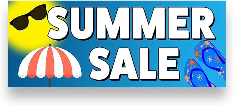 SUMMER SALE Vinyl Banner with Optional Sizes Made in the USA
