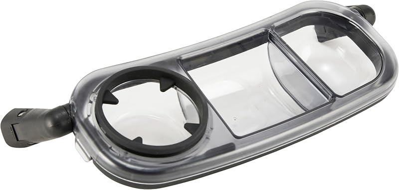 Bandeja para refrigerios compatible con UPPAbaby Vista V3/Vista V2/Vista/Cruz/Cruz V2/ RumbleSeat/RumbleSeat V2, bandeja para refrigerios actualizada con dos compartimentos para refrigerios y portavasos, accesorio rápido, accesorios para cochecito