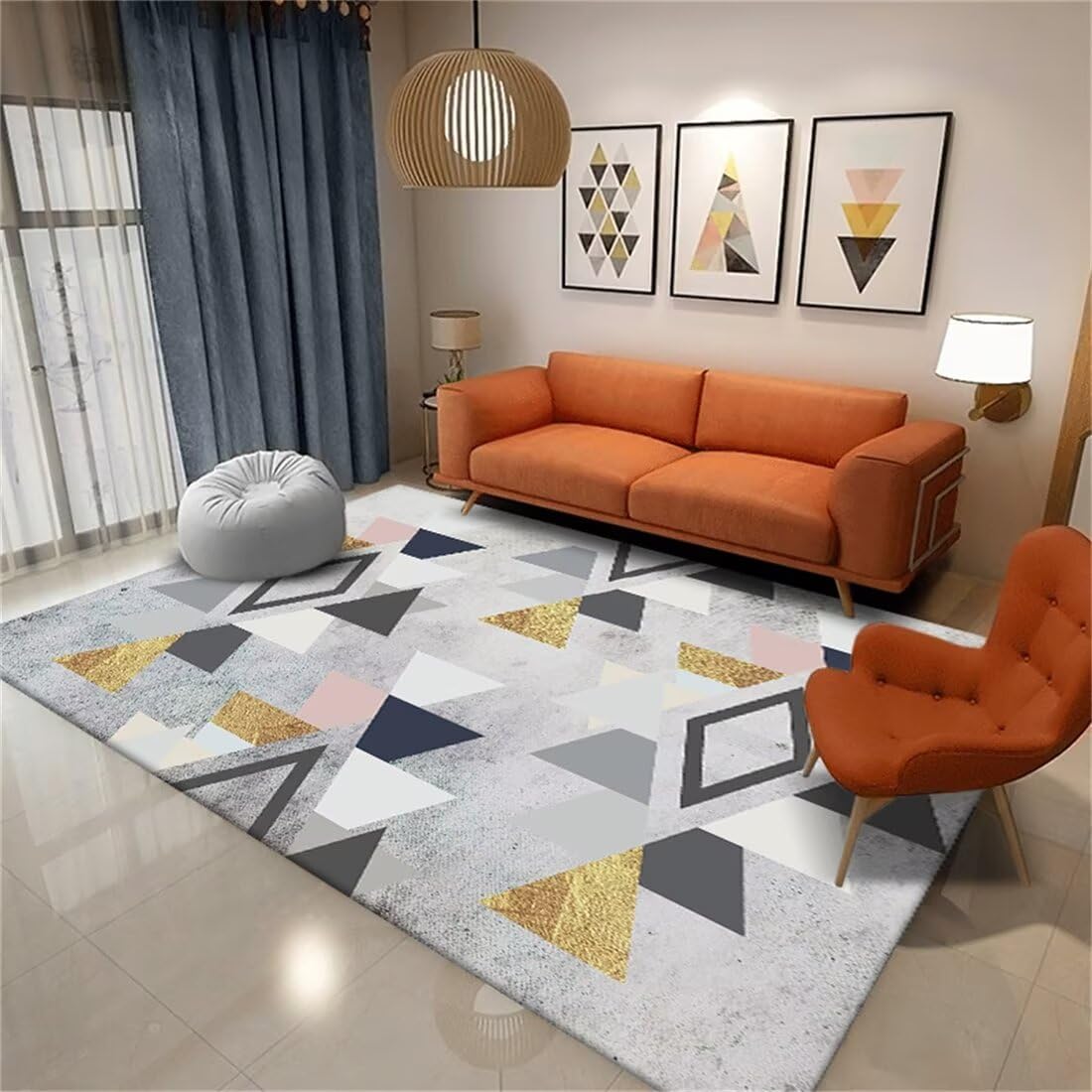 Tapis de créateur d'art 50x70cm pour créer un coin lecture dans la chambre