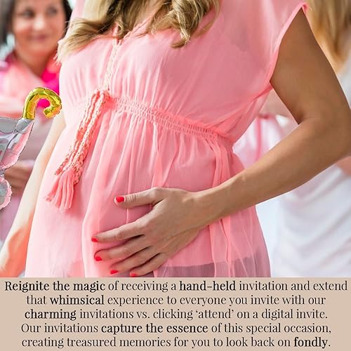 Miniatura 9 de AmandaCreation - Invitaciones para baby shower con temática de búho "Guess Whooo", 20 tarjetas de relleno de 5 x 7 pulgadas con veinte sobres blancos