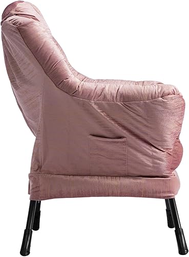 Miniatura 150 de HollyHOME - Silla perezosa grande de tela para sala de estar, silla de lectura, acogedora silla de descanso con reposabrazos, sofá de ocio, color