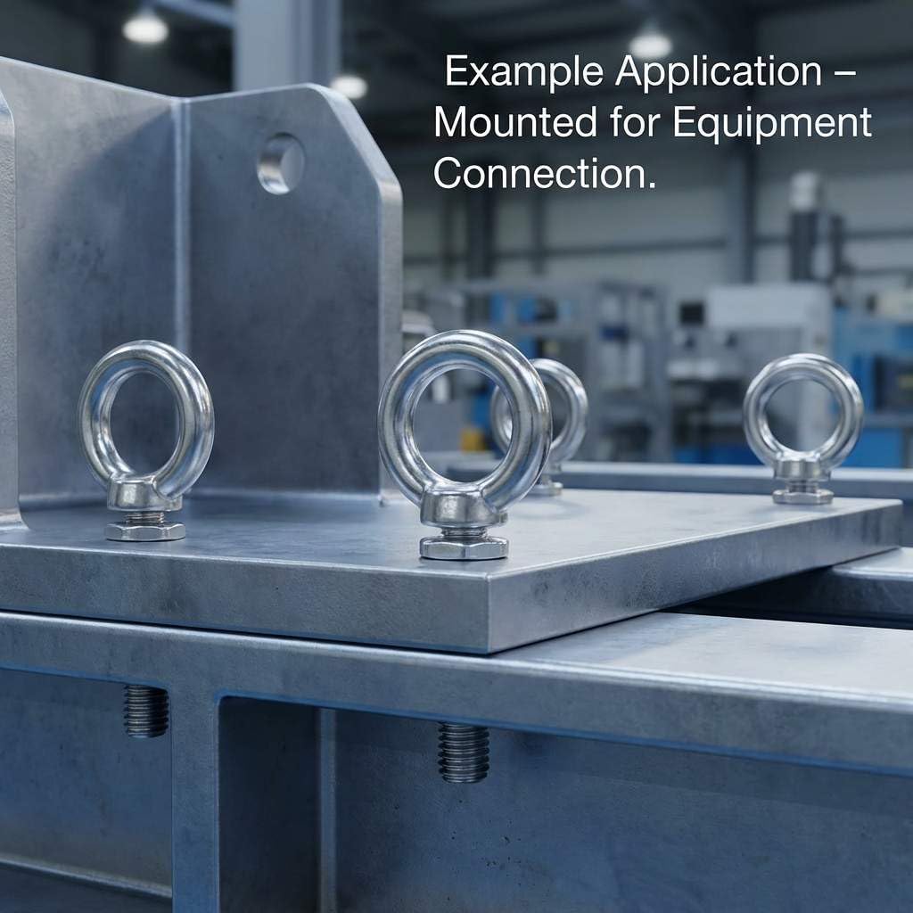 QWORK 3/8"-16 x 1 Machinery Eye Bolts – 20 Pack 316 Stainless Steel Threaded Rings for Mounting, Securing & Rigging