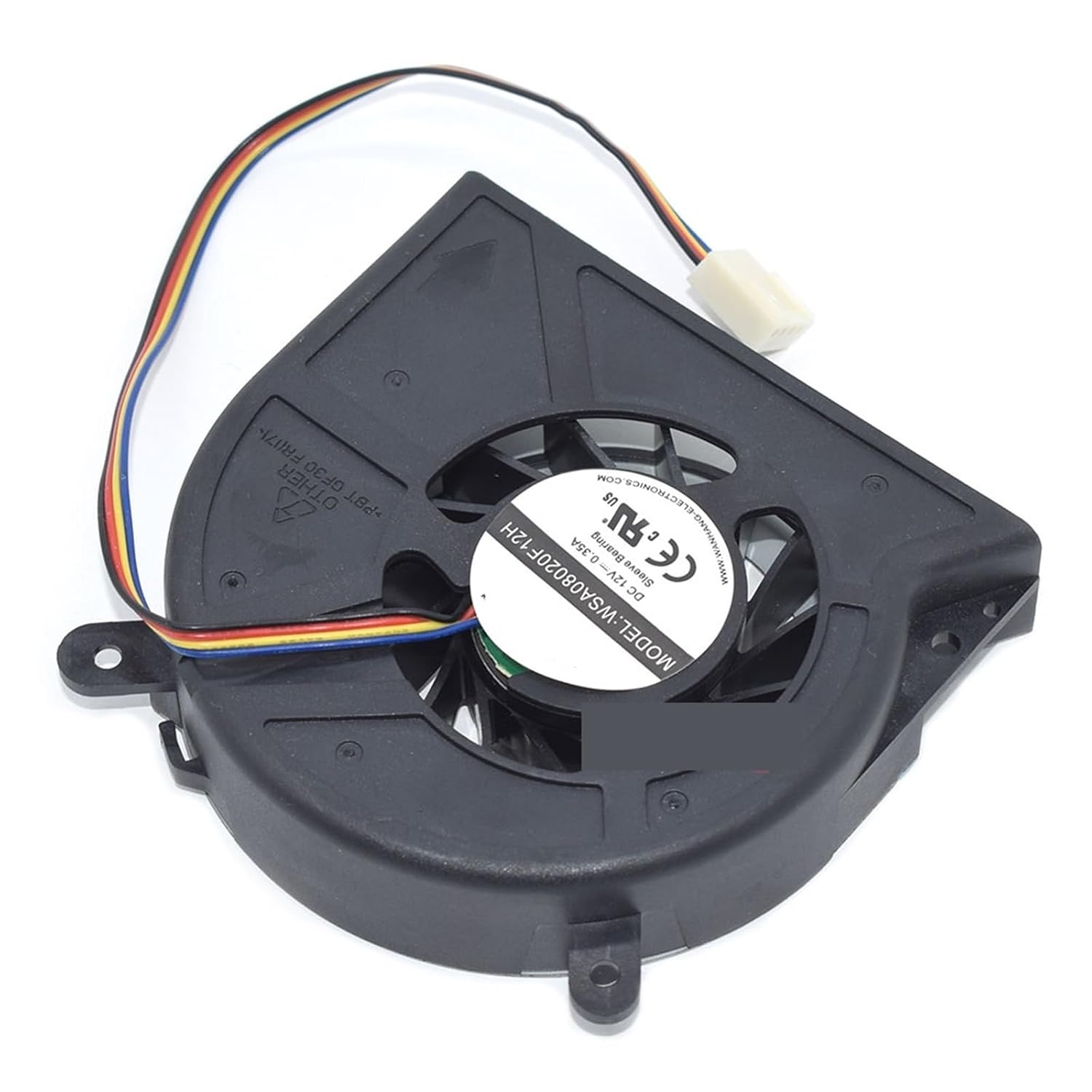 1pc CPU Cooling Fan 12V 4Pin 19CM 23CM 48CM 50CM PWM Temperature Controlled Silent WSA08020F12H YT7015HS(WSA08020F12H 23CM)
