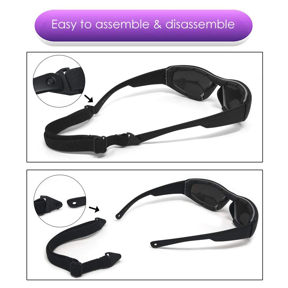 TERAISE Okulary do jazdy motocyklowej, ochronne, gogle narciarskie, regulowane, chroniące przed promieniowaniem UV, wiatroszczelne, pyłoszczelne, przeciwmgielne, do różnych sportów na świeżym