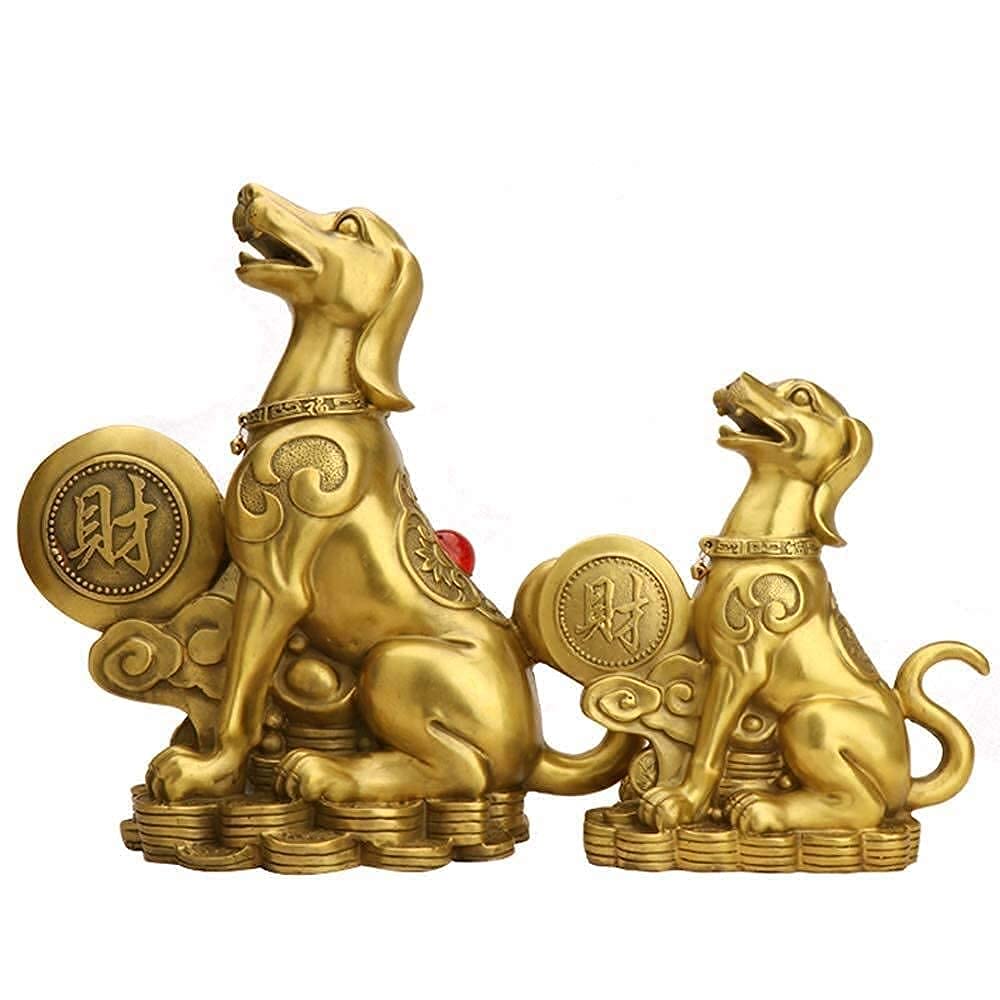 Rzeźba Ogrodowa, Figurki Słonia, Chińskie Figurki Z Czystego Mosiądzu, Figurki Zodiaku, Figurki Dekoracyjne Feng Shui Do Domu I Biura, Rzeźba Bogactwa I Szczęścia, Miniatura