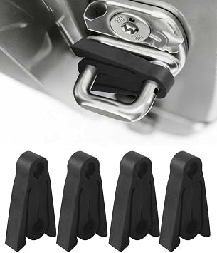 Car Door Shock Absorber,Car Accessories Silicone Door Slam Stopper Shock Absorber Pad with Non-Slip Teeth Design,Automotive Doors Entry Guard,Suitable for Sedans,Cars,Trucks B Style Black