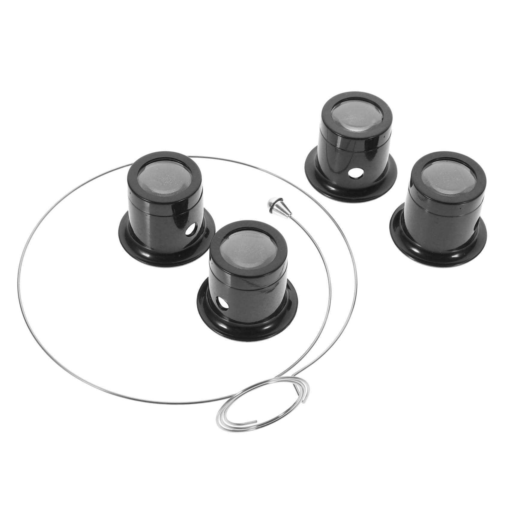 COHEALI 10x Magnifying Glass for Watch Repair Loupe Magnifier Set Clear Perspective Random Color