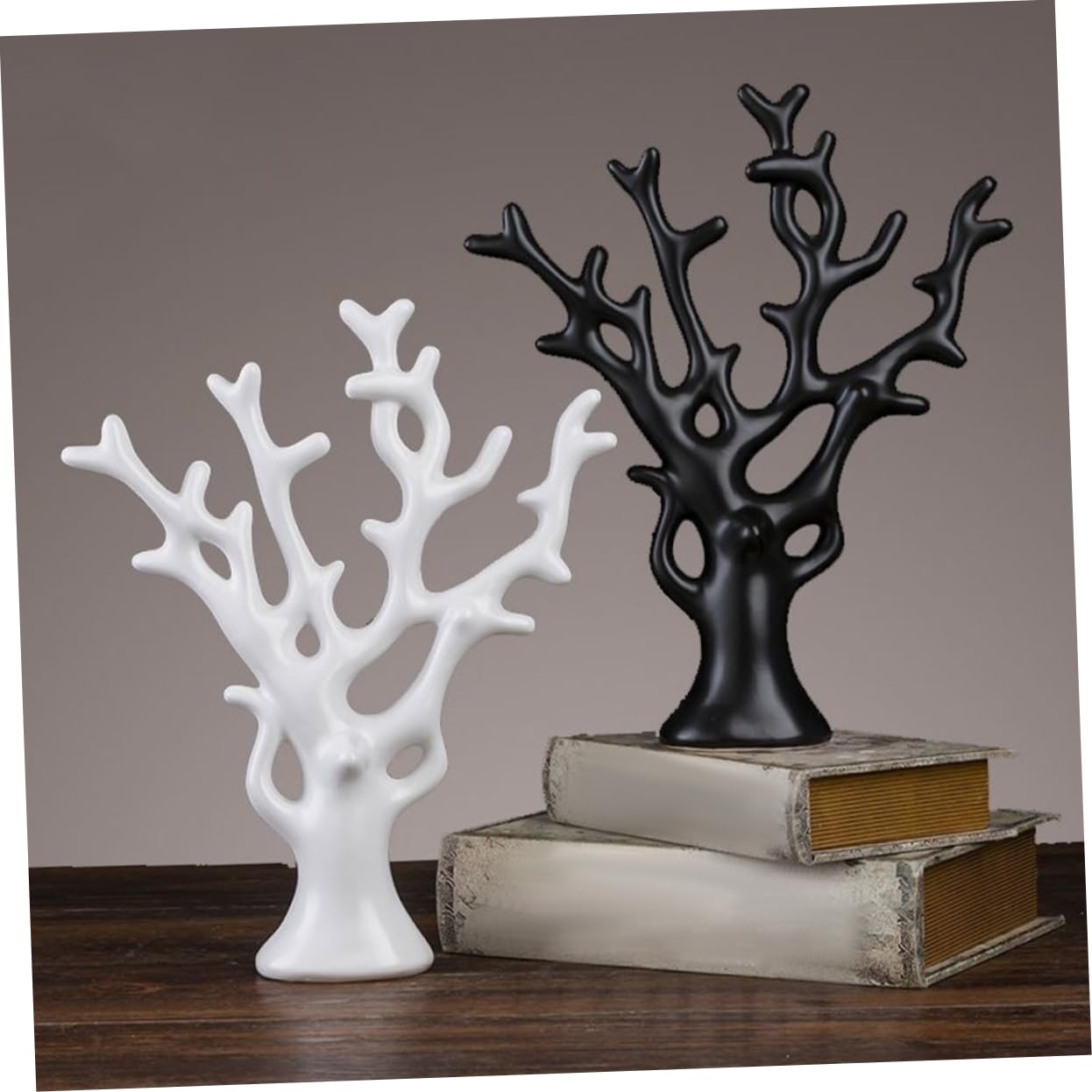 Cabilock Statua Albero Corallo in Ceramica per Decorazioni Casa, Design Unico e Stile Chic, Piccolo Soprammobile Pratico e Robusto per Tavolo e Soggiorno