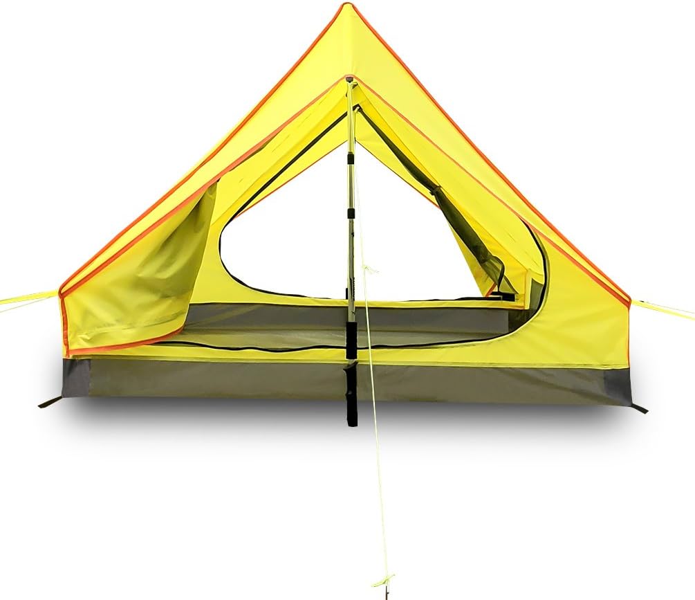 Survivalist Ultralight 2 Person Tent for Backpacking Camping Hiking Waterproof A Frame Lightweight 2 Men Tent-Alpenstock Excluded