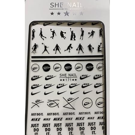 Amazon ノーブランド ブランドパロディネイルシール 4002 シルバー ノーブランド品 シール ステッカー 通販