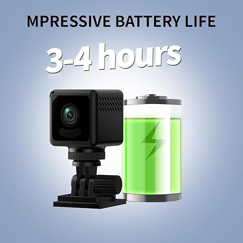 Miniatura 5 de Mini cámara de seguridad 4K WiFi cámara inalámbrica pequeña inteligente portátil HD cámara de niñera con detección de movimiento en la nube y