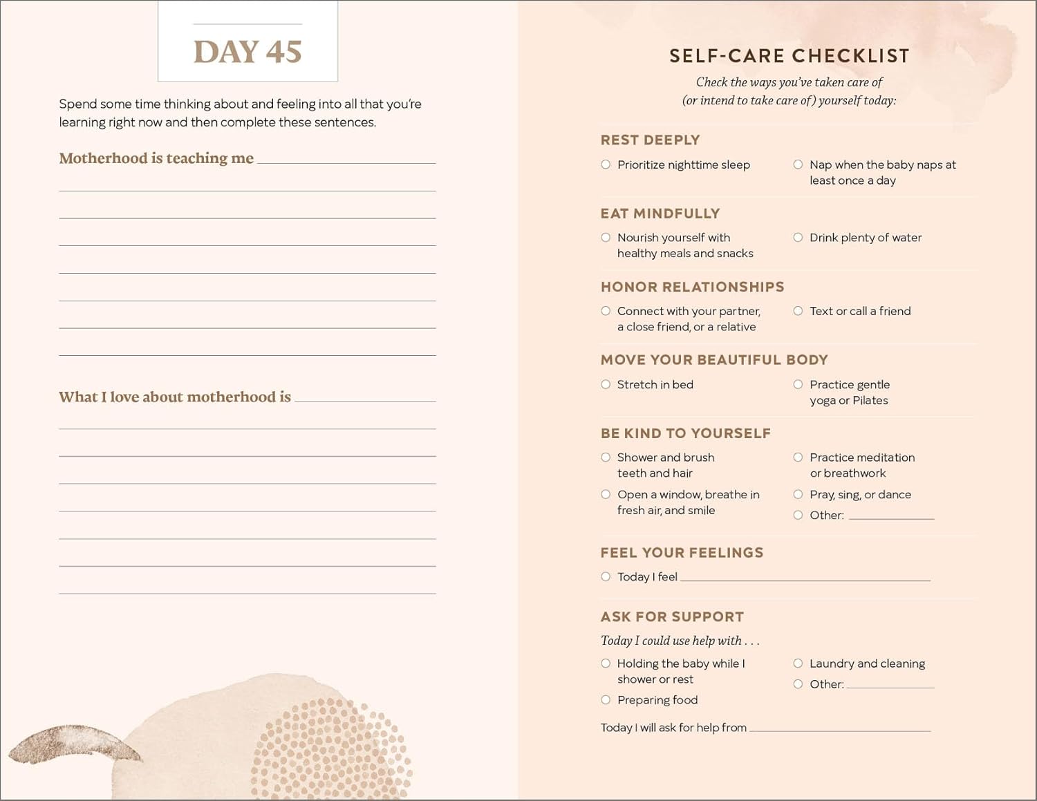 The First 90 Days After Birth: A Self-Care Journal for First-Time Moms - Image 5