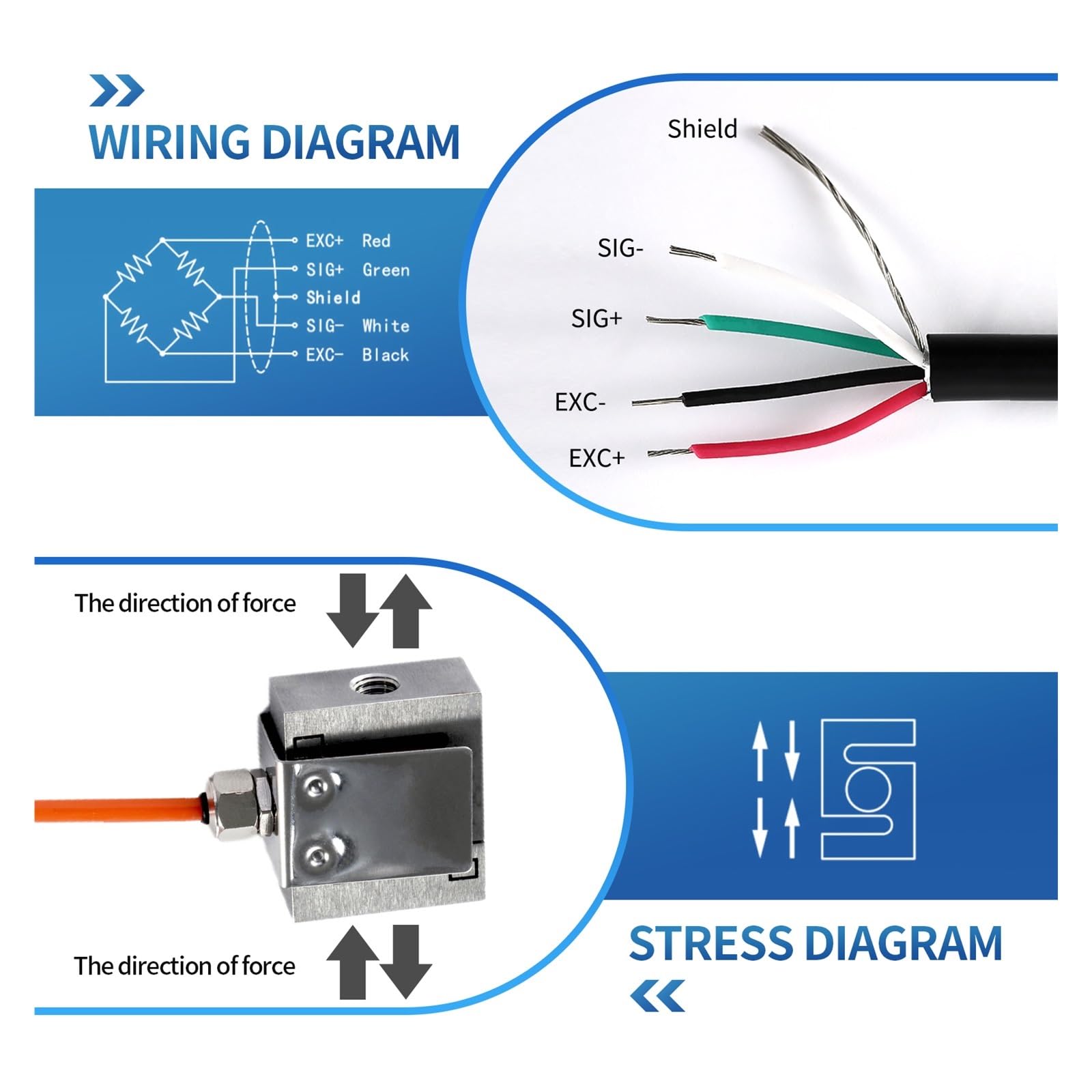 Celda de Carga Tipo Mini S con transmisor de Sensor de Peso(0-10KG Load Cell)