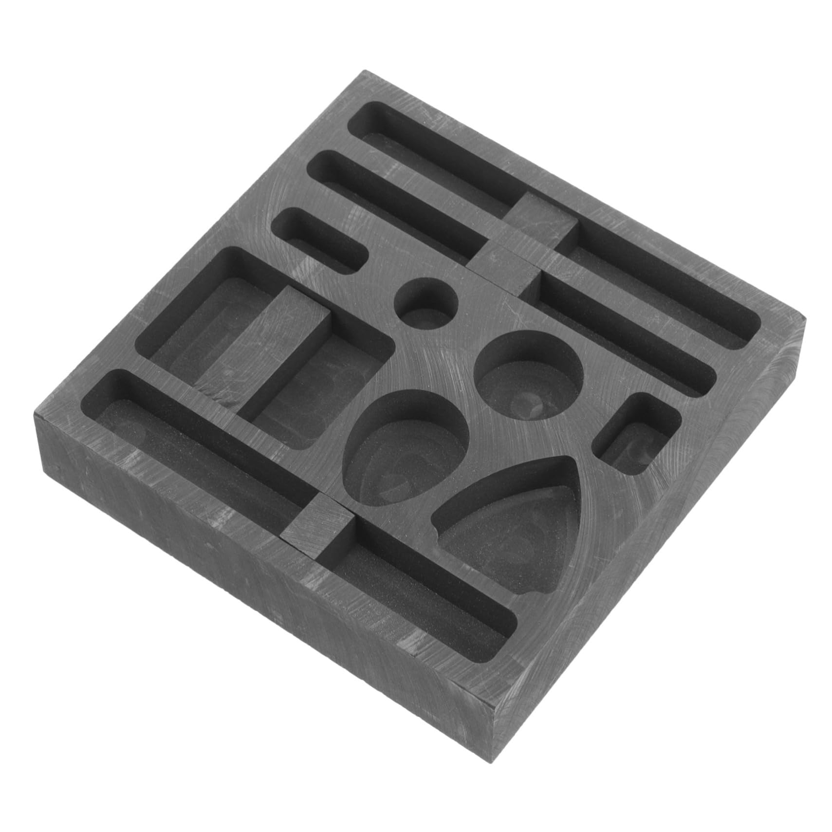 Lot De 5 Moules De Moulage De Métaux Moules À Lingots De Graphite Raffinage De Ferraille Pour La Fusion De Petits Volumes