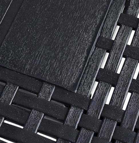 Table de jardin King anthracite en métal pour terrasse