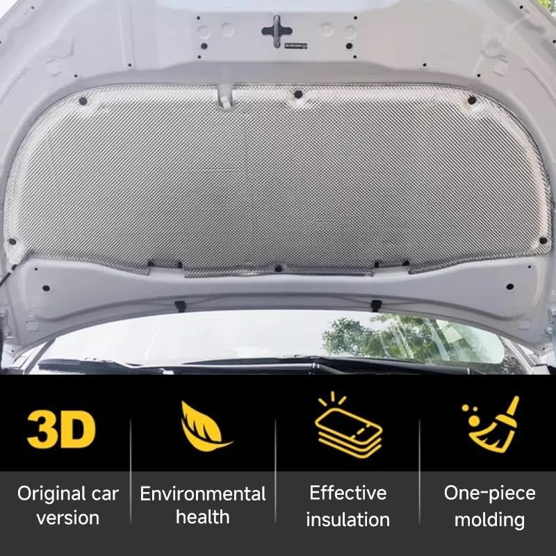 Tapis insonorisant pour VW Jetta VS7 de 2020 à 2024 - Coton isolant phonique de capot - 7