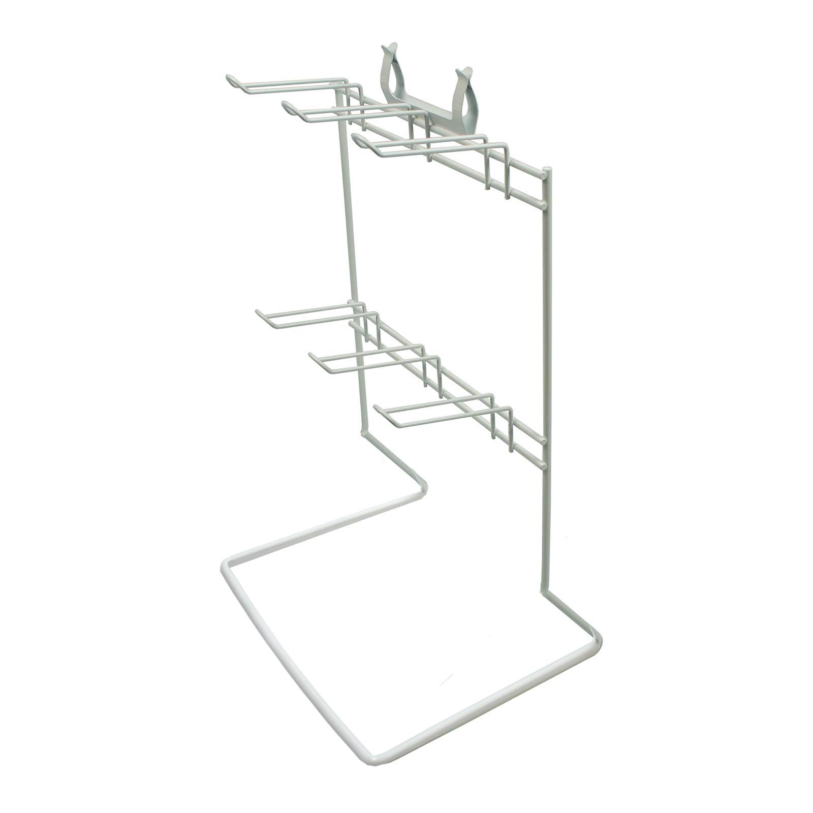 Display Stands White 6 Hook Counter Stand In (K9b/White)