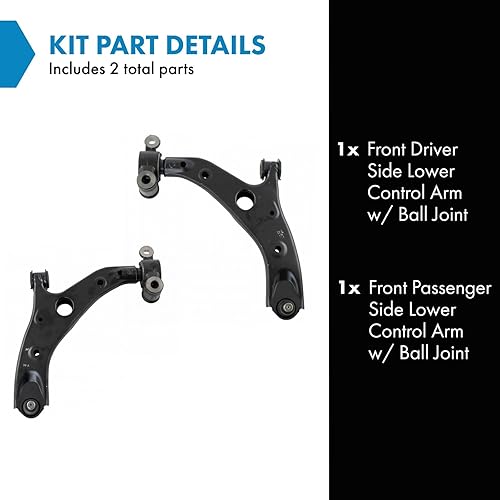 Miniatura 4 de Brazo de control inferior delantero Conjunto de rótula LH Driver RH Pasajero Par 2pc para 14-18 Mazda 3