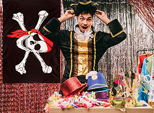 Piratenflagge Aricona mit Totenkopfdesign und Messing-Ösen