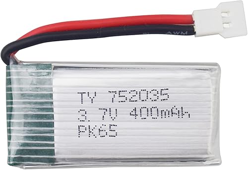 Miniatura 3 de Fytoo Batería de litio 6PCS 3.7V 400mAh con cargador 6-en-1 para H99W H31 H6C H98 AT-96 TR-C385 TR-P51 TR-F22 quadcopter repuestos modelo avión