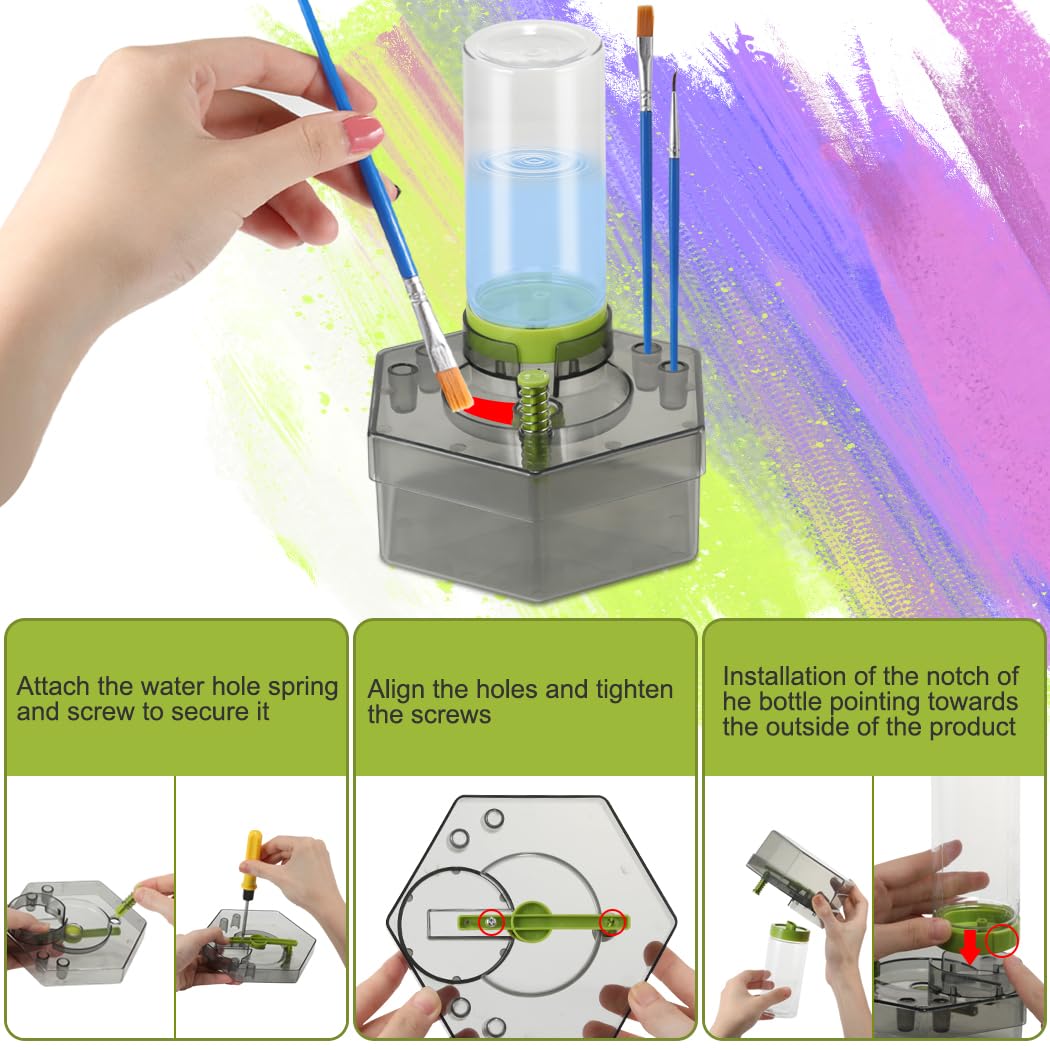 Snapklik.com : Paint Brush Cleaner Brush Rinser Water Cycle Rinser ...