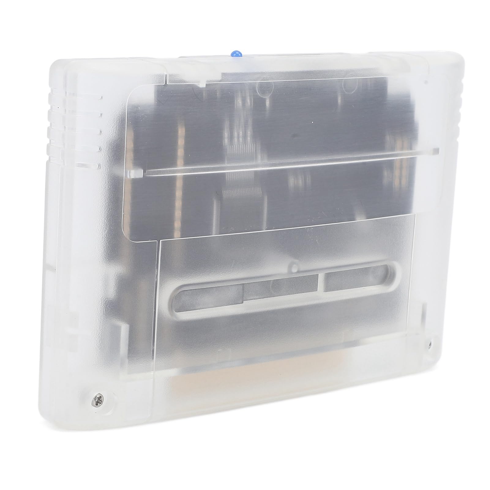 Cartucho de Juego, Tarjeta de Memoria de 8 GB con Rendimiento de Juego Más Rápido y Estable y Copia de Seguridad de Memoria Automática, para Consolas de Juegos SFC (Blanco Transparente)