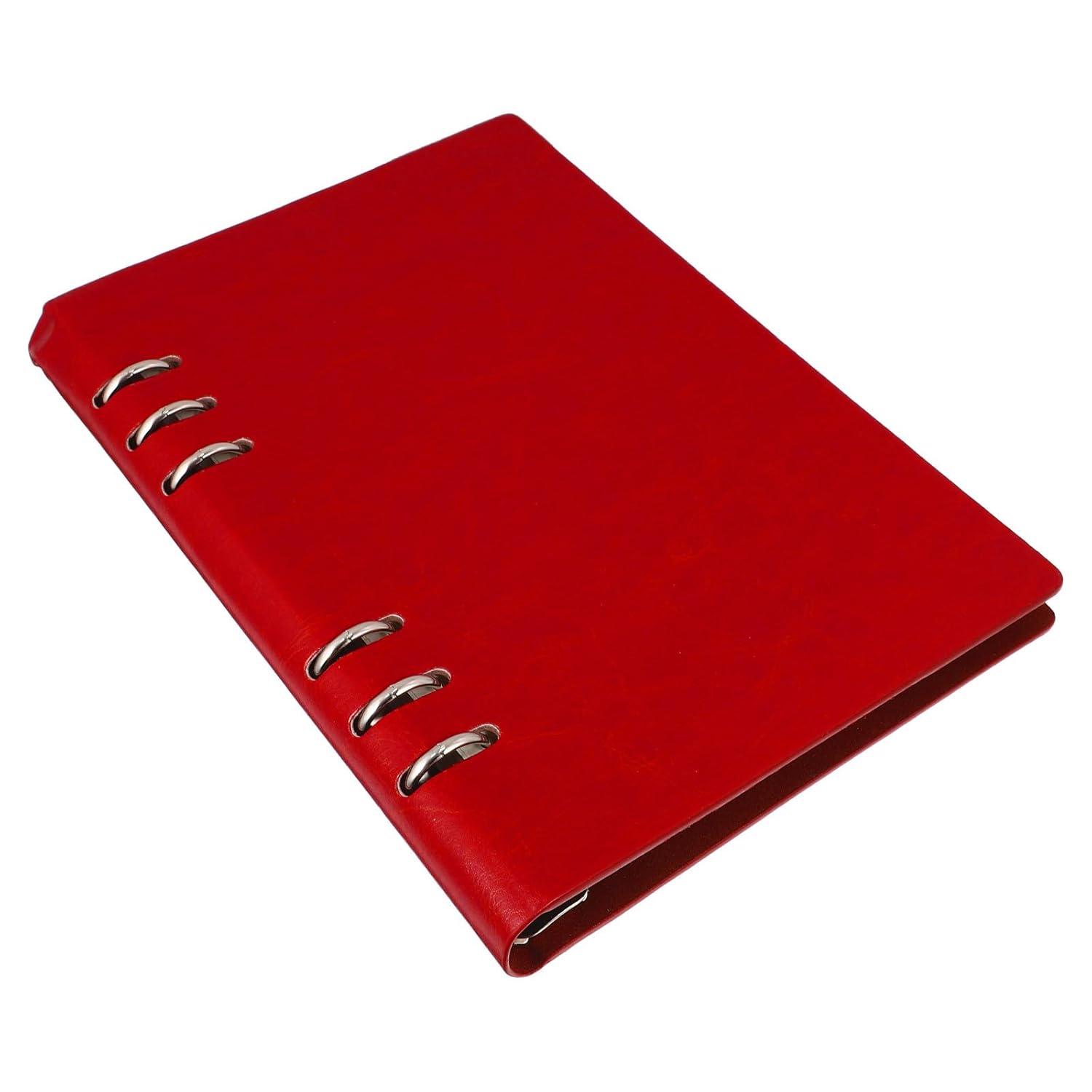 MOLUCKFU A5 Red Detachable Notepad Notebook for Students and Office, Refillable Multi-purpose Writing Book Planning Handbook with Loose Leaf Design for School and Work