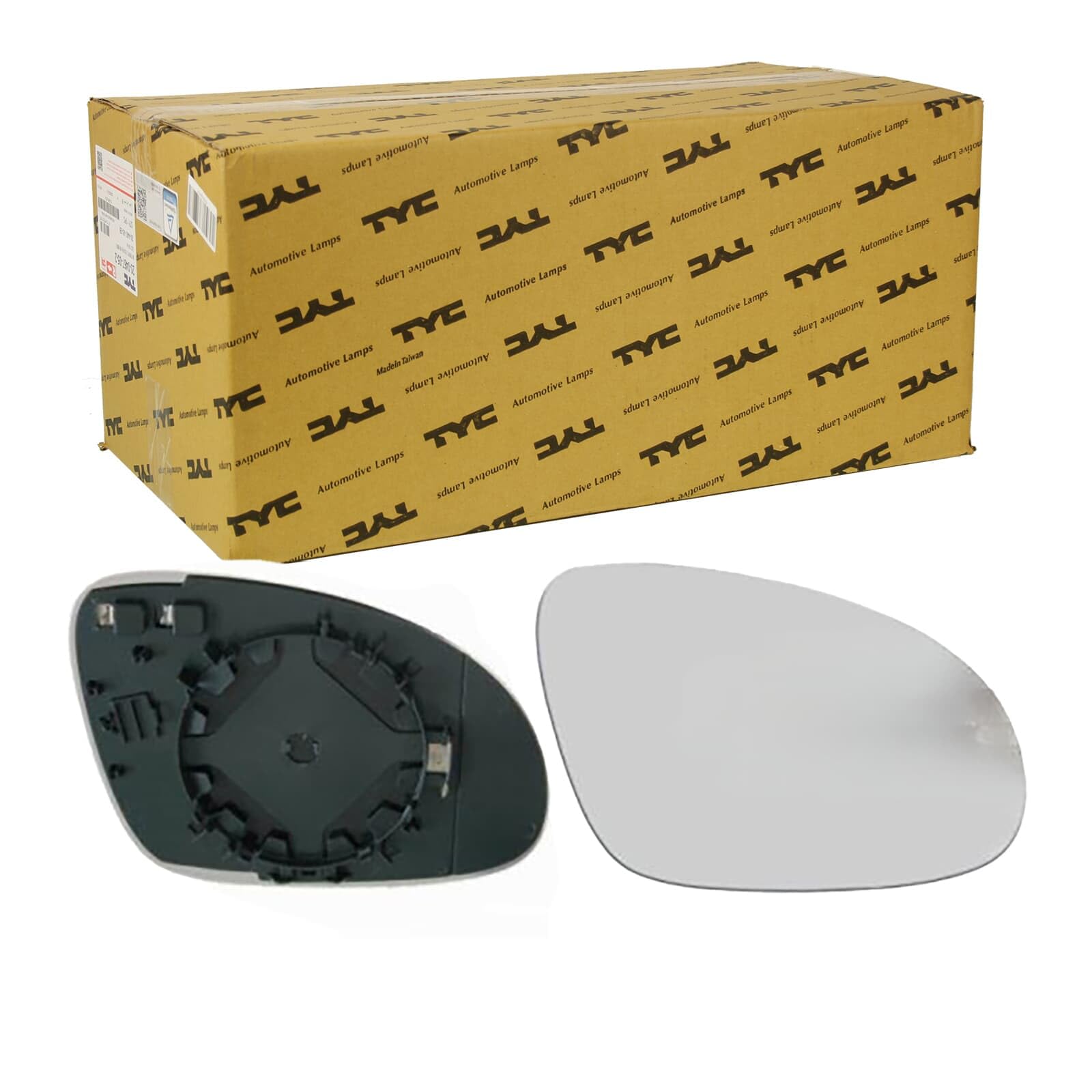 Left BLIC 6102-02-1271128P Mirror Glass, exterior mirror for SEAT,SKODA,VW