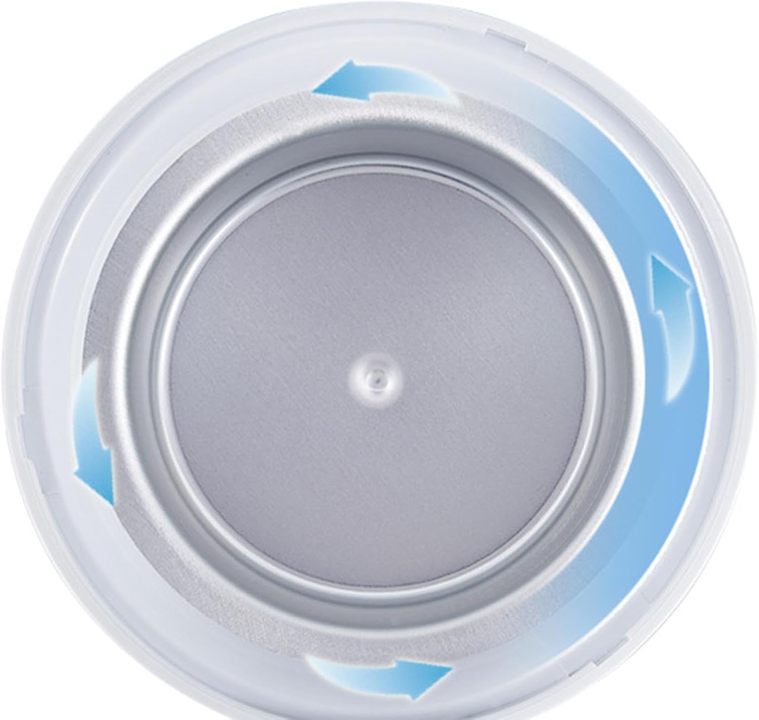 Ice Cream Maker Dessert Maker Space Saving Easy to Clean and Use Freezing Cup with Lid, Blue White