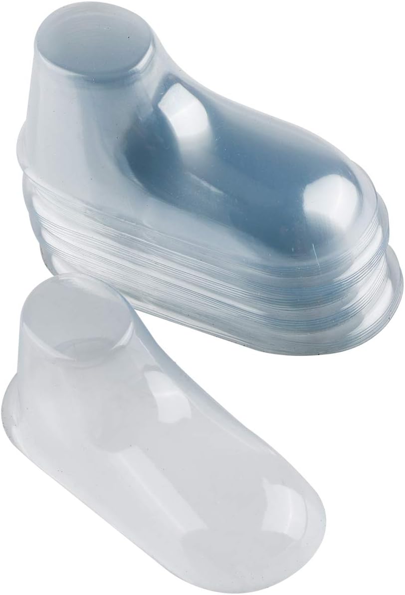 Baimeixun 100pcs 10cm Size Clear Plastic Baby Feet Display Showcase,Shoe Trees,Baby Booties, Shoes and Socks