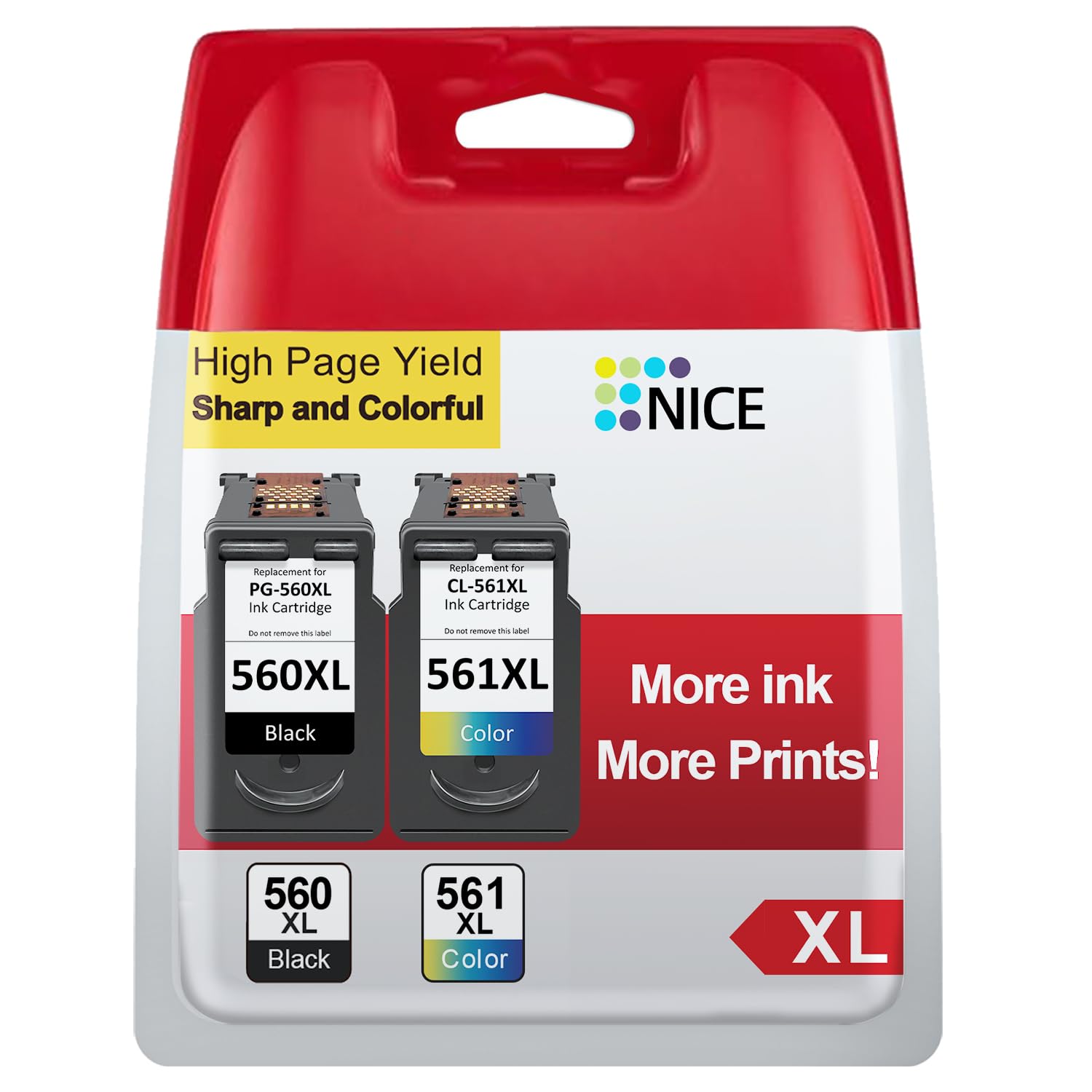 Neiber 560 561 Patronen Kompatibel für Canon Druckerpatronen 560 561, PG 560 XL Schwarz und CL 561 XL für Canon TS5350i Druckerpatronen, für Pixma TS5350 TS5350i TS5351 TS5352 TS5353 TS7450 TS7451