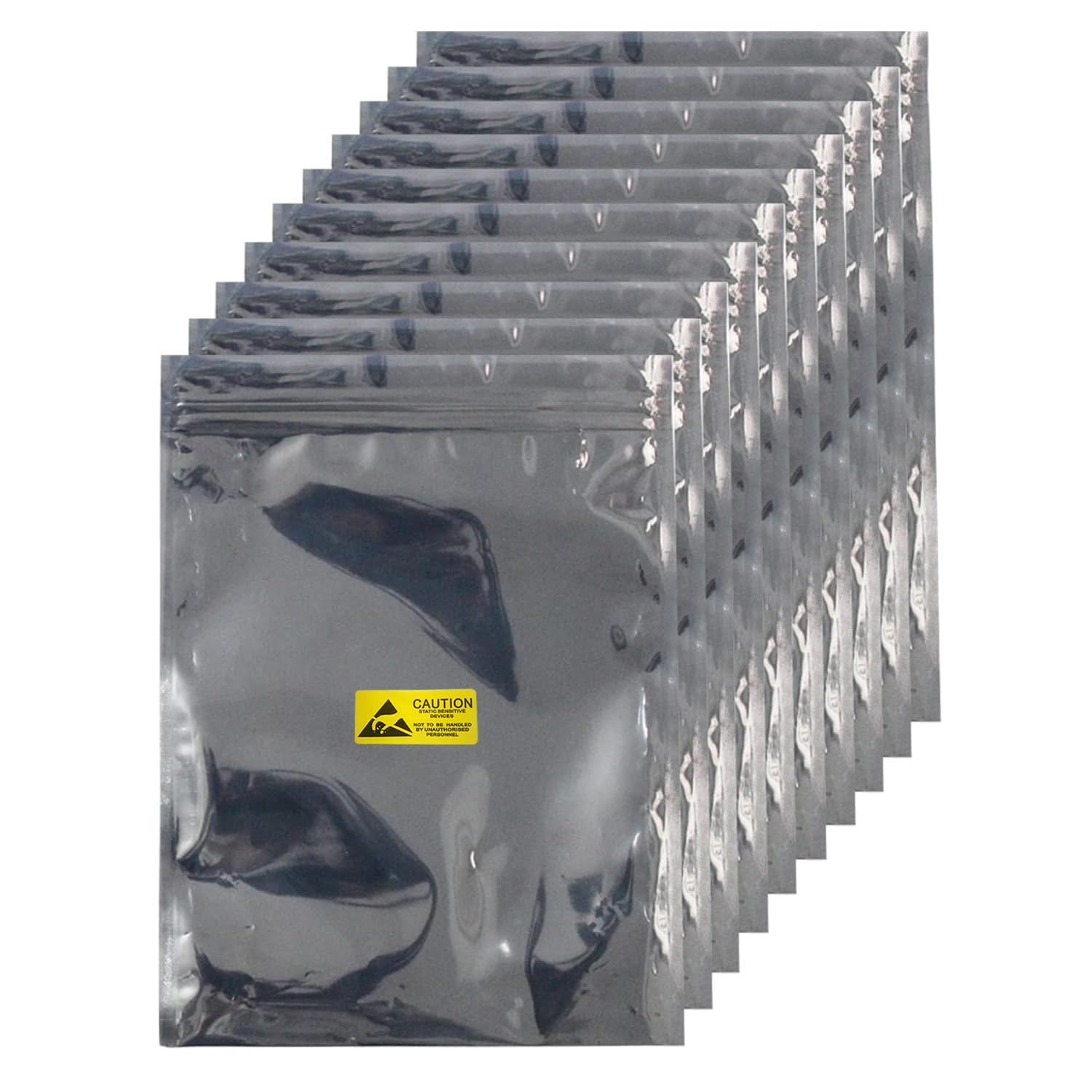 Antistatic Bags, 50pcs Resealable ESD Bags 6x8inches with Labels for GPU Hard Drive SSD HDD and Electronic Device (Ziplock-6X8-50pc)