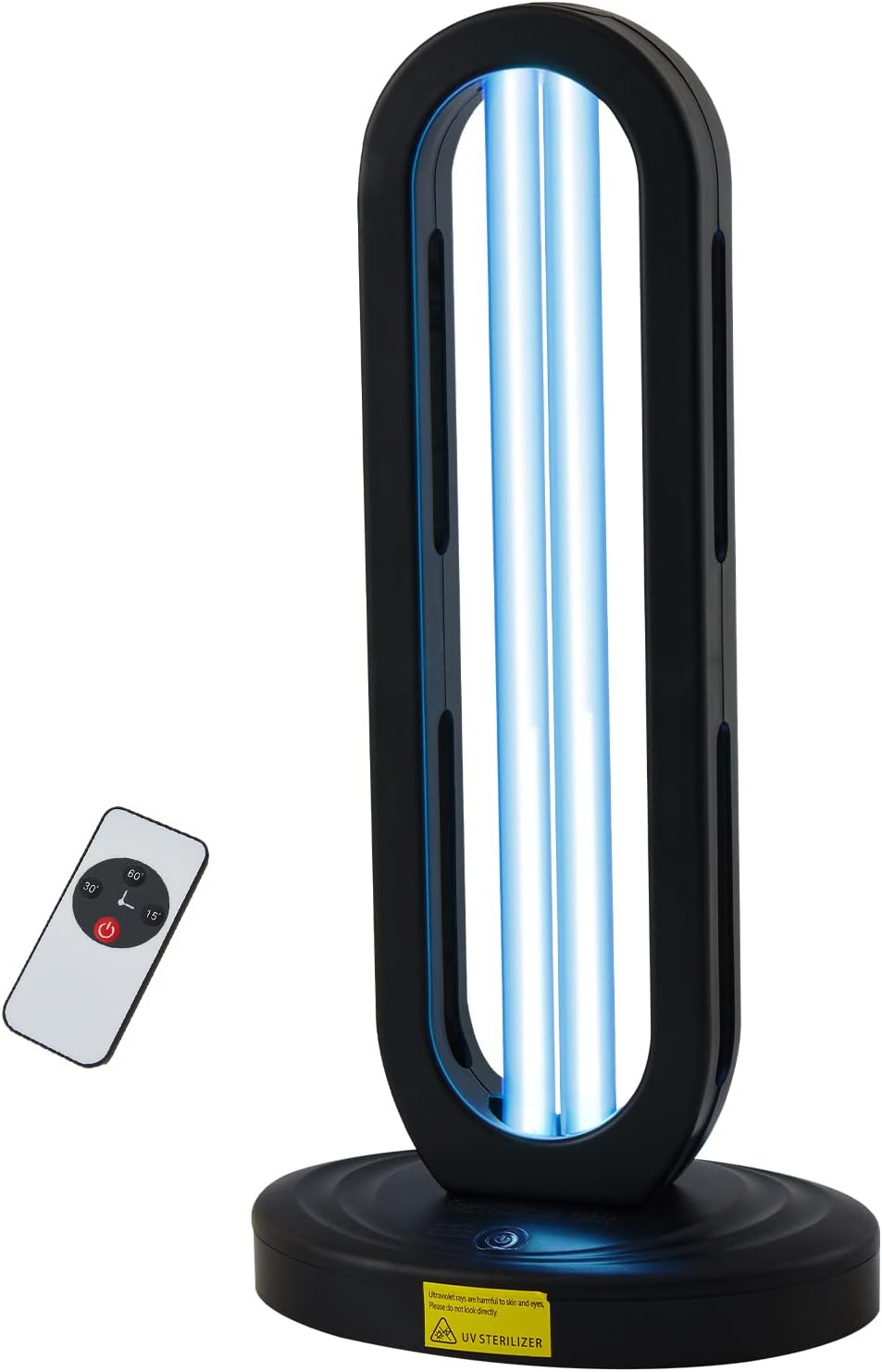 UV Light Sanitizer, Ultraviolet Light Sanitizer for Room，Air Freshener UV Lamp with Remote Control and Radar Monitor Sensor: Sterilize and Disinfect Every Room of Your Home for 15/30/60 Minutes