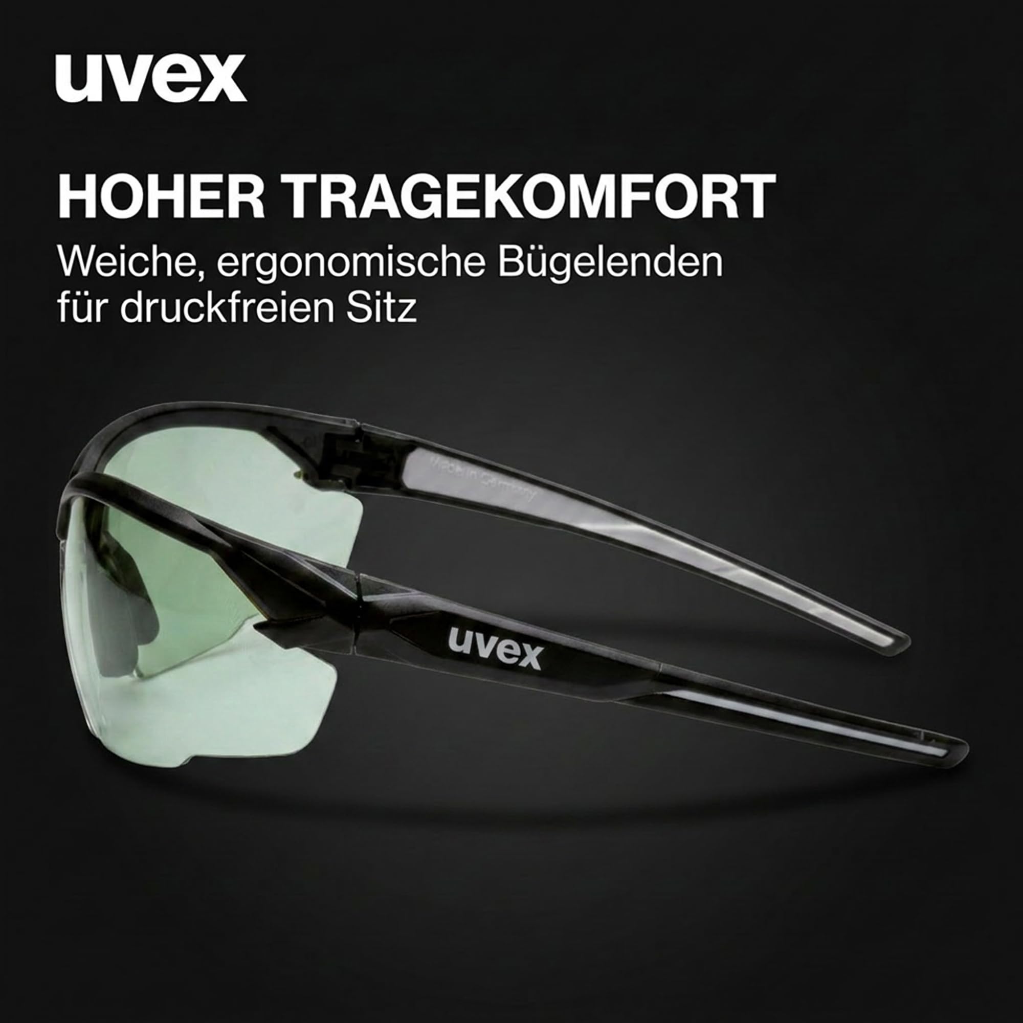 Uvex suXXeed Variomatic Okulary z ramami – Okulary ochronne do sportu – Soczewki fotochromiczne – Ochrona przed promieniowaniem UV 100 %